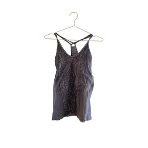 Zella Women's Gray Racer Back Shelf Bra Tank Top Size Large